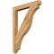 Ekena Millwork Funston Arts & Crafts Rough Sawn Bracket, Western Red Cedar, 4"W x 36"D x 48"H BKT04X36X48FST03RWR - alternate 1